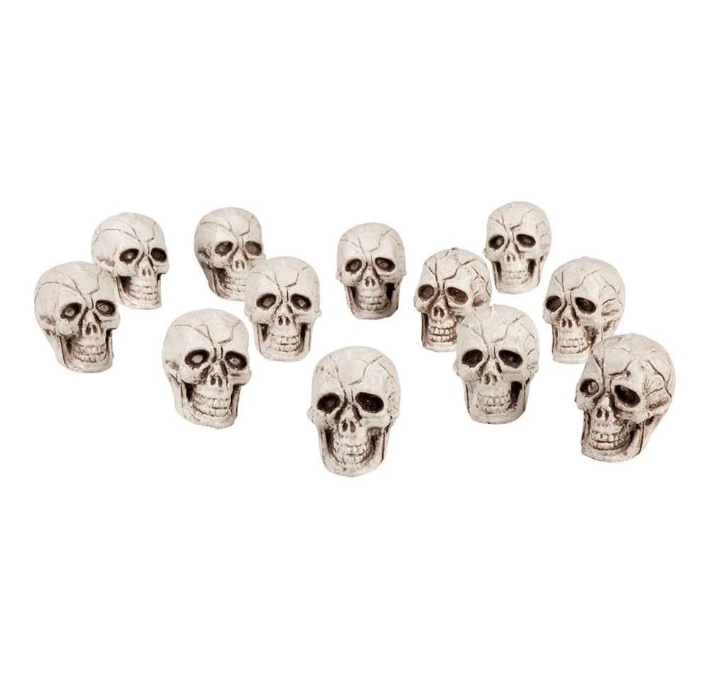 Boland Dekoobjekt Totenkopf-Set 12 Stück Gruselig - Bild 2