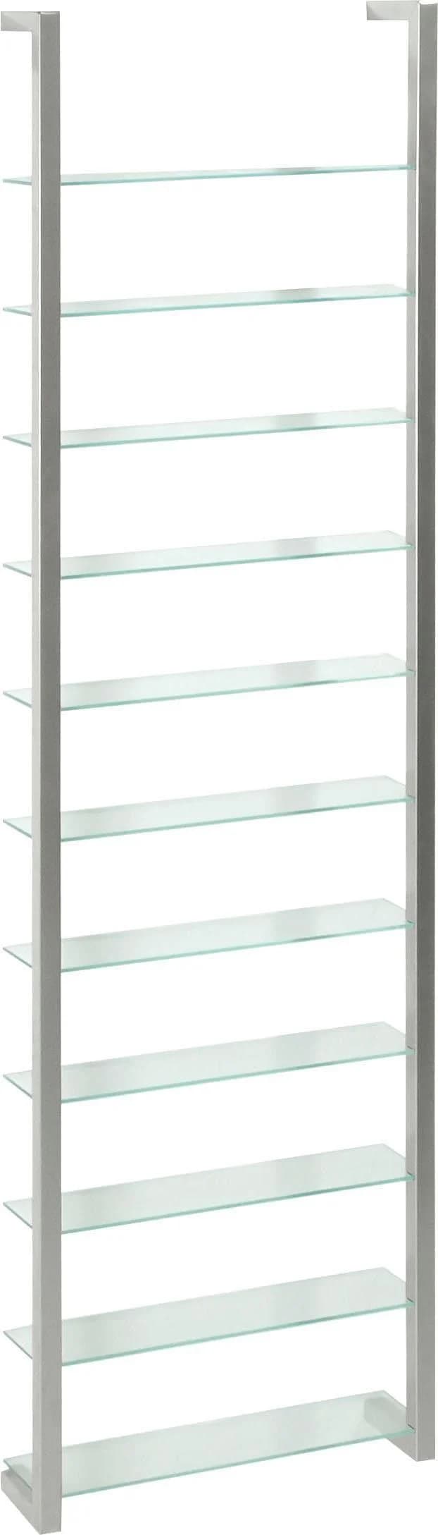 Spinder Design Wandregal CUBIC Silber Glas 11 Fächer - Bild 5