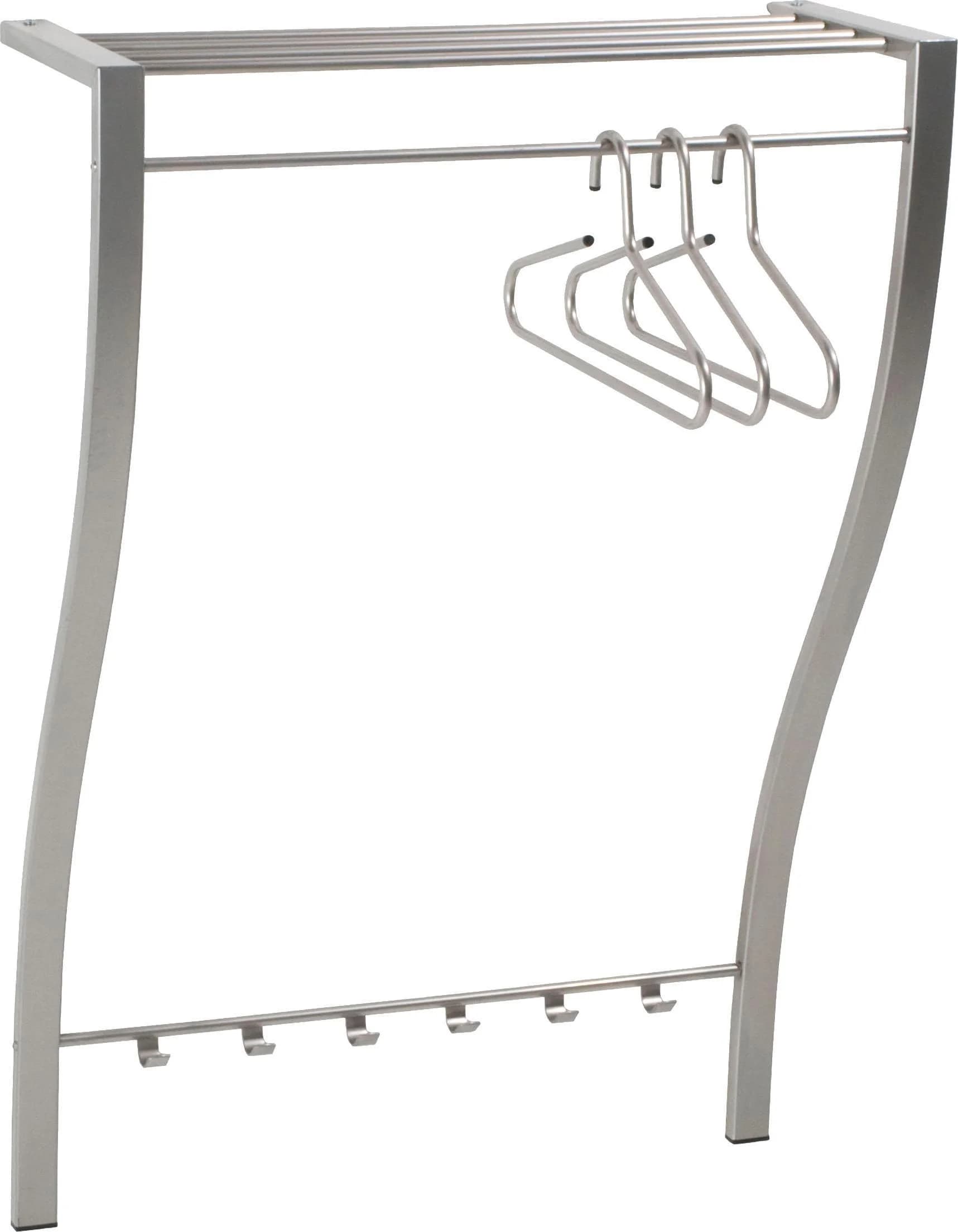 SPINDER DESIGN CARVE Wandgarderobe Silber Modern