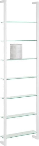 Spinder Design Wandregal CUBIC Weiß mit Glasböden Bild 1