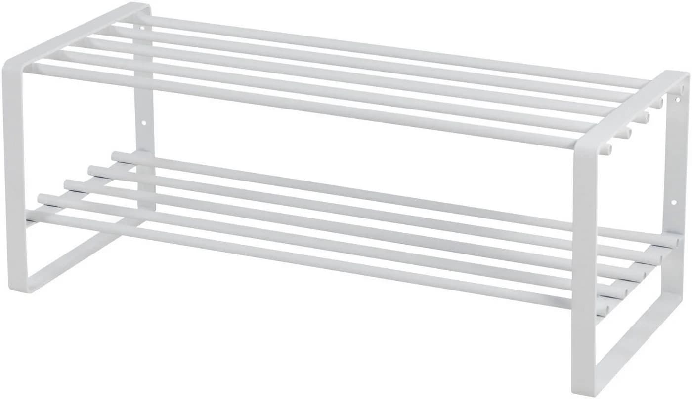 SPINDER DESIGN REX Schuhregal Weiß Stahl Wandmontage