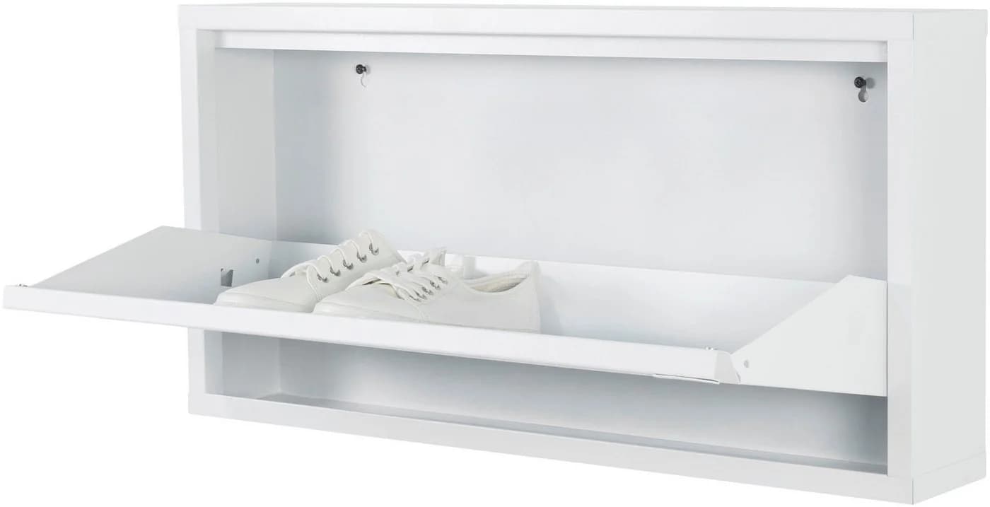 SPINDER DESIGN Schuhschrank Billy Metall Grau/Weiß Falttür - Bild 4
