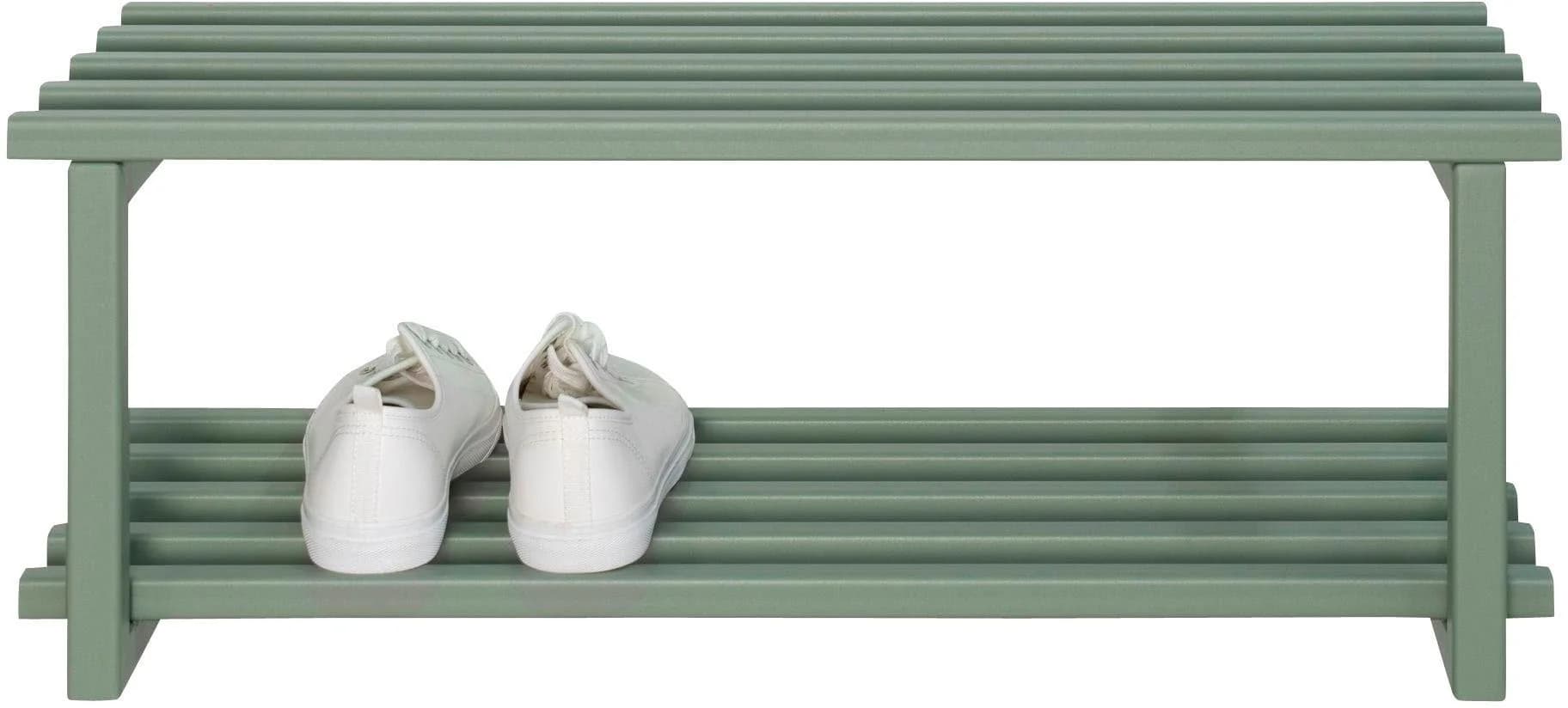 SPINDER DESIGN Schuhregal Dusty Green Stahl Wandmontage