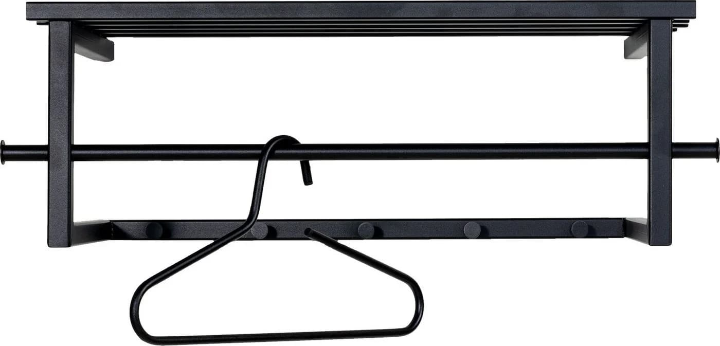 SPINDER DESIGN MARCO Wandgarderobe Schwarz mit 5 Haken