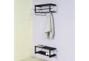 SPINDER DESIGN MARCO Wandgarderobe Schwarz mit 5 Haken Bild 2