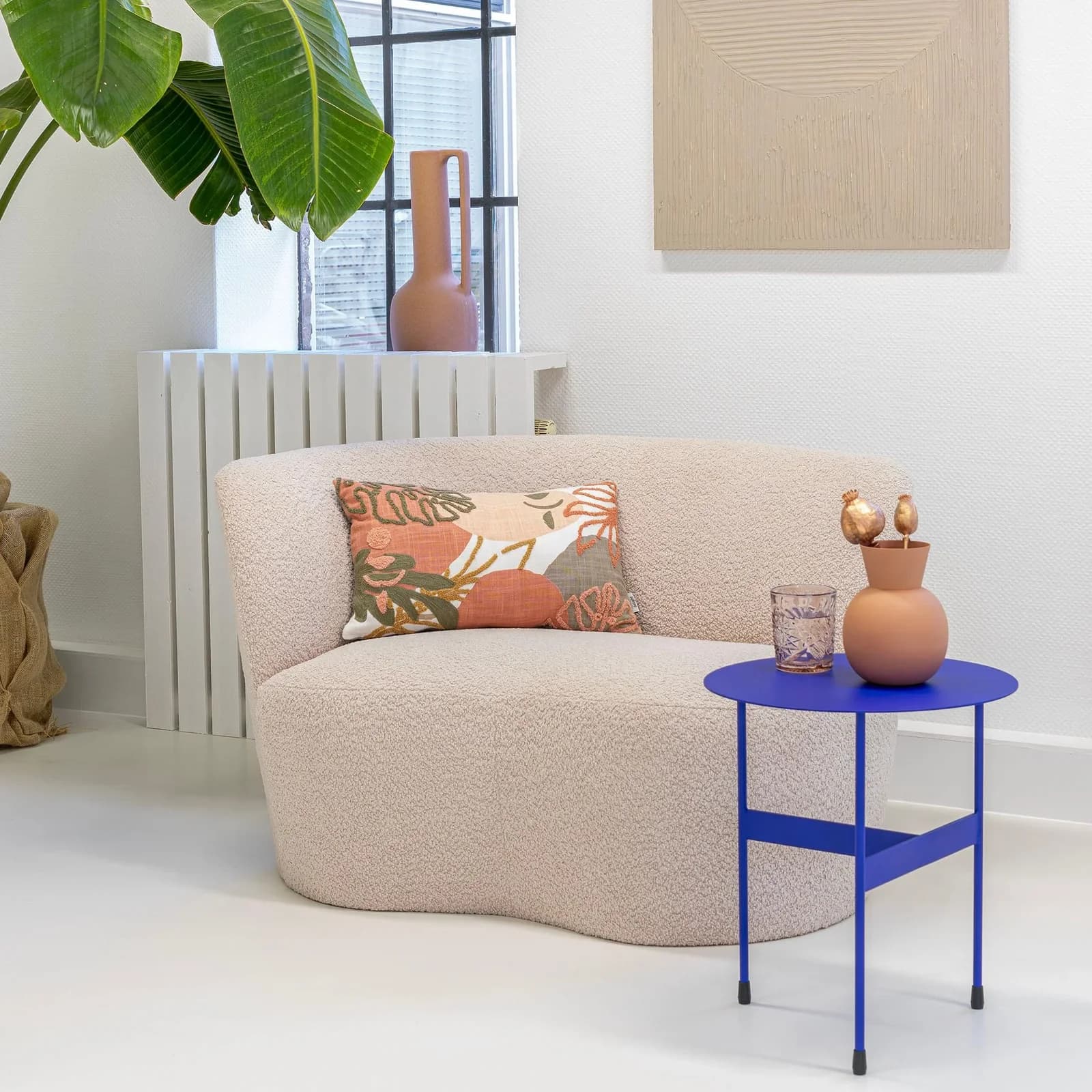 Beistelltisch SPINDER DESIGN Mira High Blau Stahl