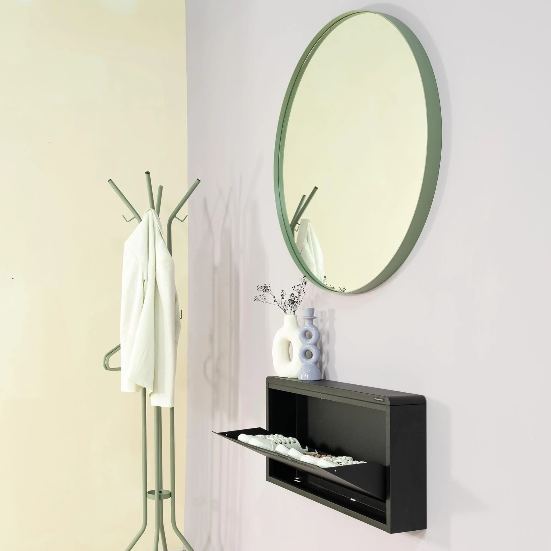 Spiegel SPINDER DESIGN Donna 5 Dusty Green Stahl