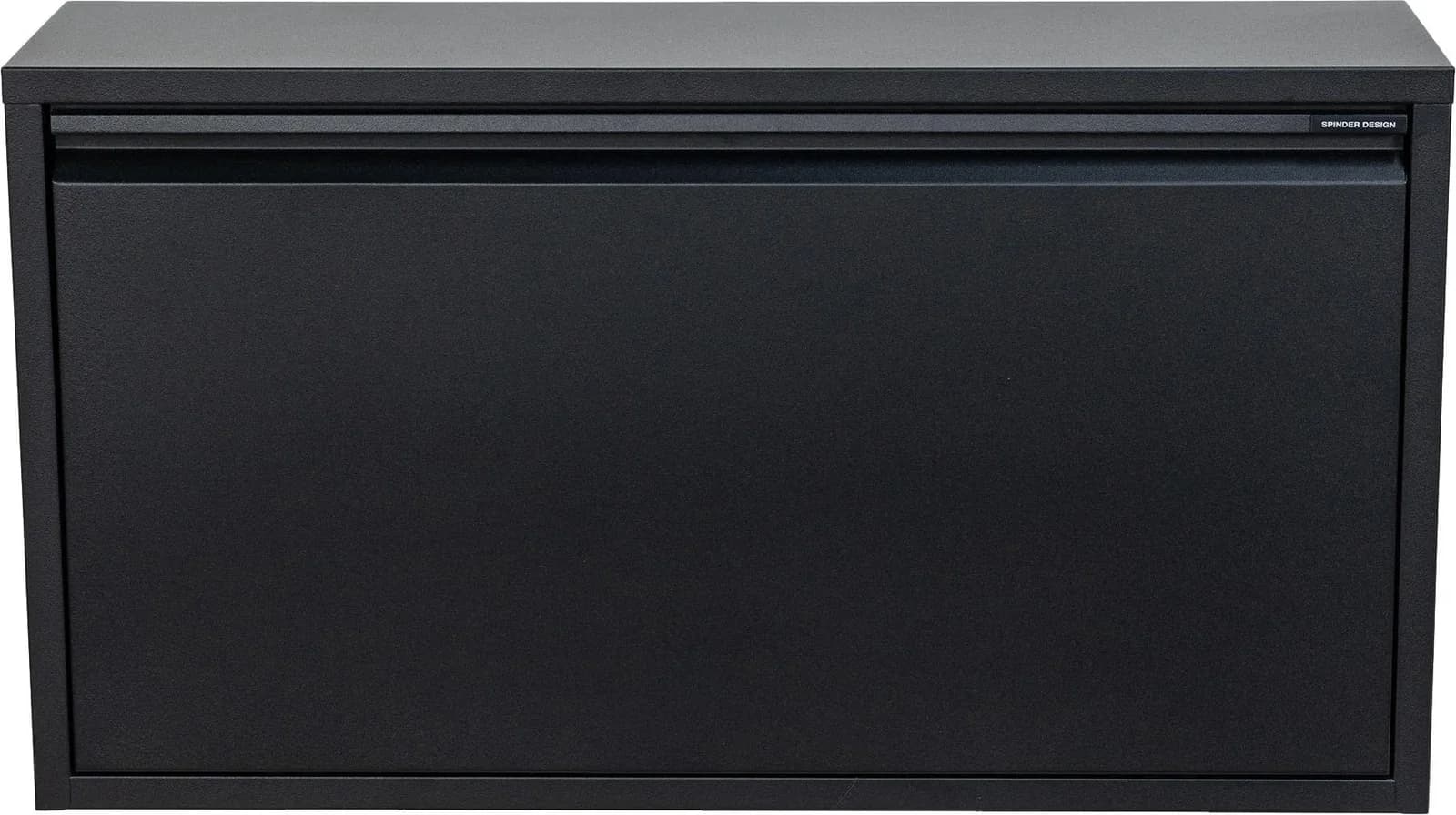SPINDER DESIGN Schuhschrank BILLY 1 Schwarz Stahl Falttür