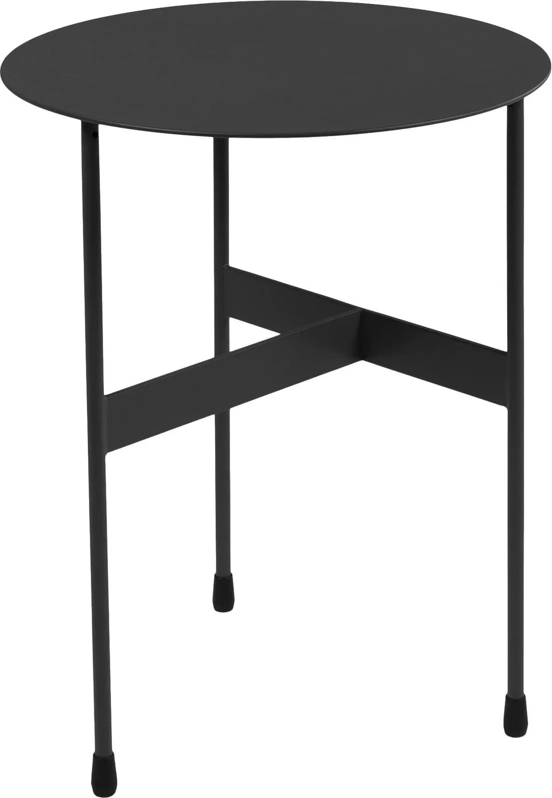 SPINDER DESIGN Beistelltisch MIRA HIGH Schwarz Stahl