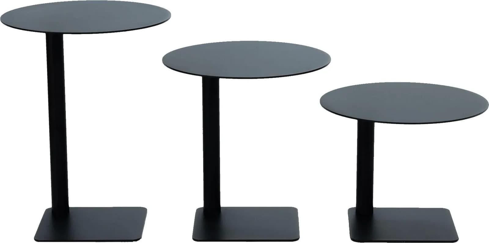 SPINDER DESIGN Beistelltisch SUNNY 30 Schwarz Stahl