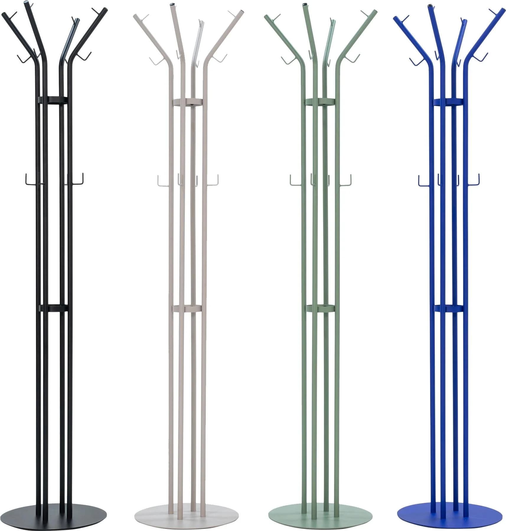 SPINDER DESIGN CHARLY Garderobe Grau 12 Haken Stahl