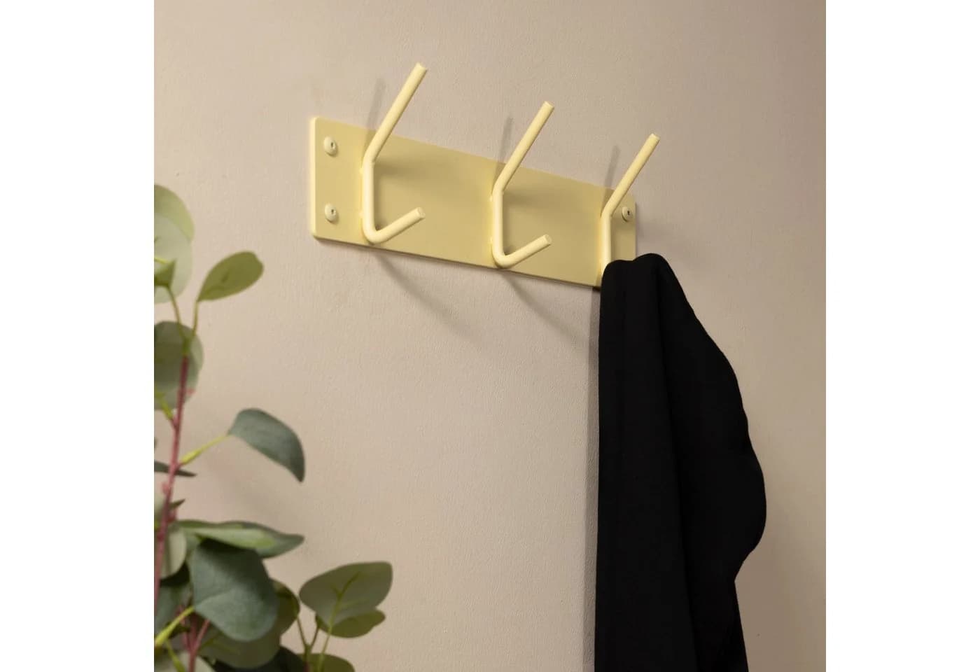 Spinder Design Wandgarderobe Fusion 3 Schwarz mit Doppelhaken - Bild 5