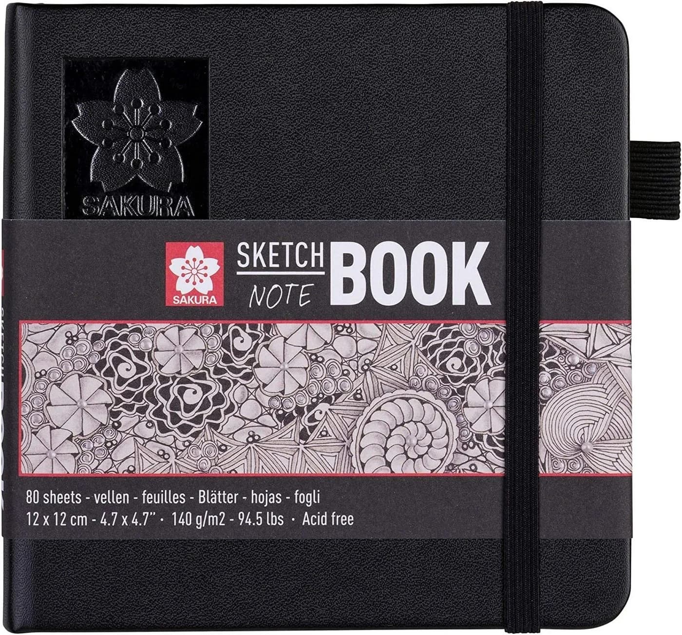 Sakura Skizzenbuch Notizbuch 21 x 14,8 cm Schwarz - Bild 2