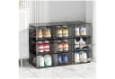 POPOLIC Stapelbare Schuhbox 6er Set Transparent Kunststoff Bild 4