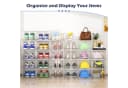POPOLIC Stapelbare Schuhbox Transparent Kunststoff Organizer Bild 5
