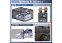 POPOLIC Stapelbare Schuhbox Transparent Kunststoff Organizer 9 St. Bild 1
