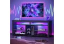 Bestier TV-Schrank 160cm Lowboard Kohlefaser Schwarz Bild 5