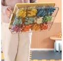 POPOLIC Aufbewahrungsbox Transparente Dreilagige Spielzeug-Aufbewahrungsbox mit Griff Bild 3