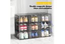 POPOLIC Stapelbare Schuhbox Transparent Hartplastik Bild 1