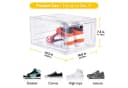 POPOLIC Stapelbare Schuhbox Transparent Hartplastik Bild 5