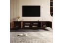 oleyluckidea TV-Schrank Mid-Century Modern Walnuss 4 Aufbewahrungsschränke Bild 5