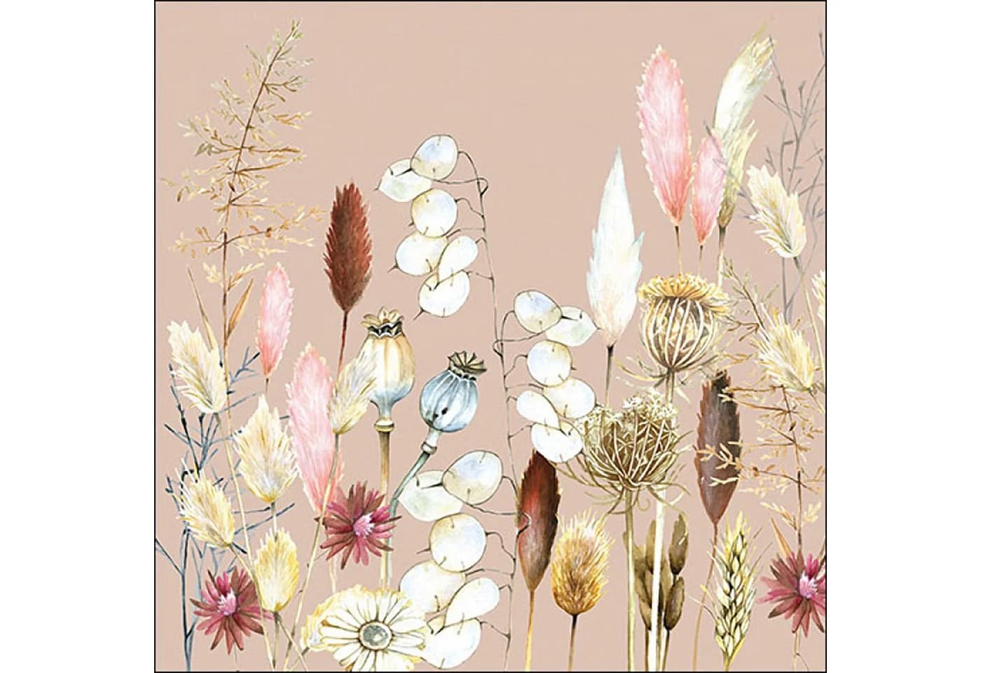 Ambiente Luxury Papierservietten 3-lagig Vintage Blumen 33x33cm 20 Stk