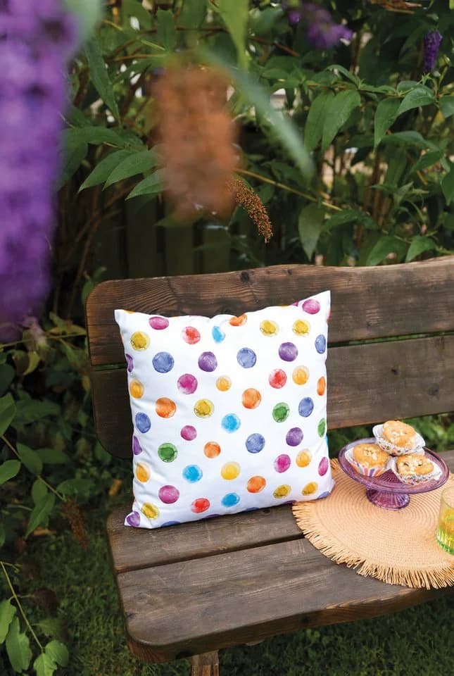 Ambiente® Dekokissen Polka Dots Kissenbezug Baumwolle 40x40 cm