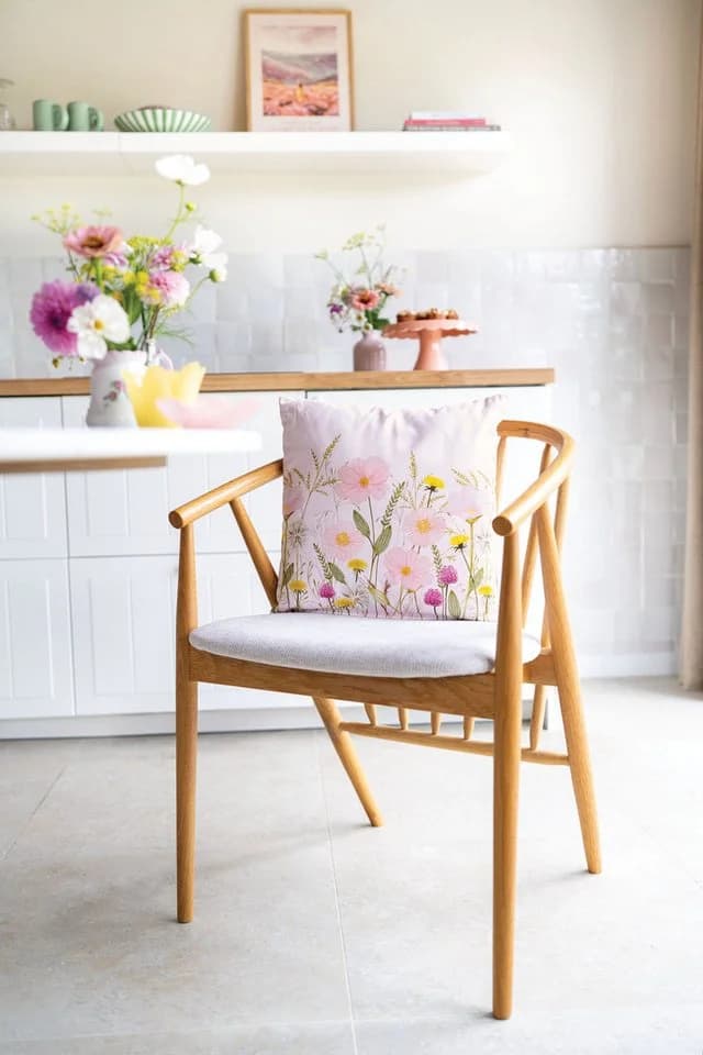 Ambiente® Dekokissen Pastel flowers Baumwolle 40x40 cm