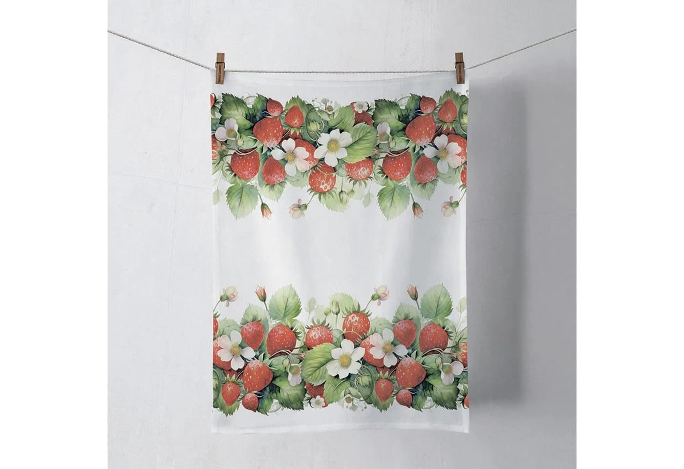 Ambiente® Geschirrtuch Juicy Strawberries Baumwolle 50x70cm