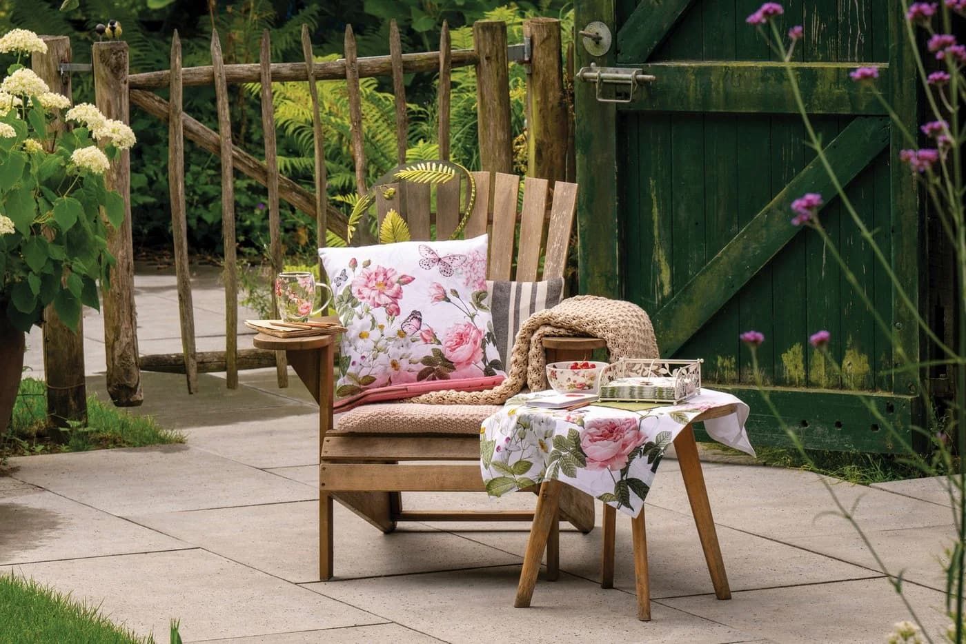 Ambiente® Dekokissen Amelia Baumwolle 40x40 cm Romantisches Rosenmotiv