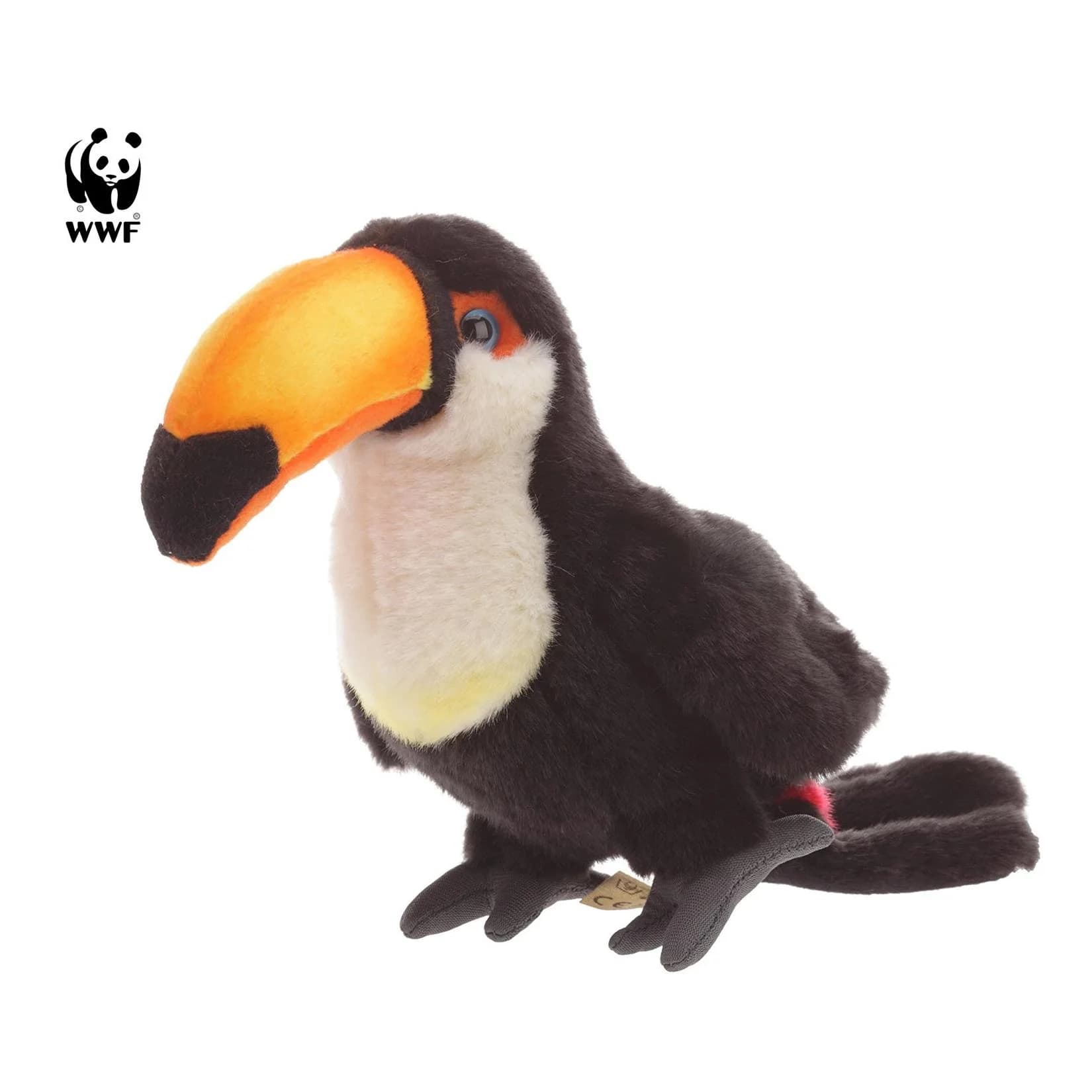 WWF Plüschtier Tukan 18cm Kuscheltier Vogel lebensecht