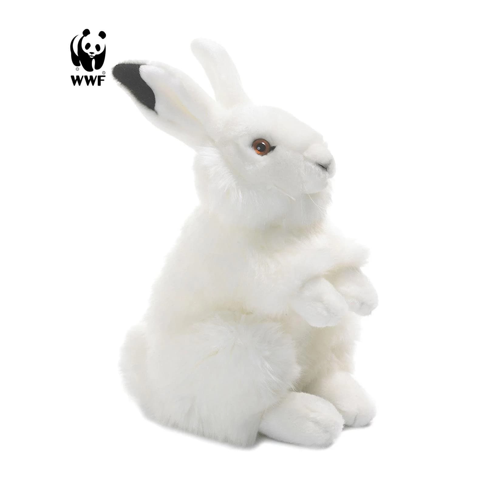 WWF Plüschtier Schneehase (24cm) lebensecht Kuscheltier