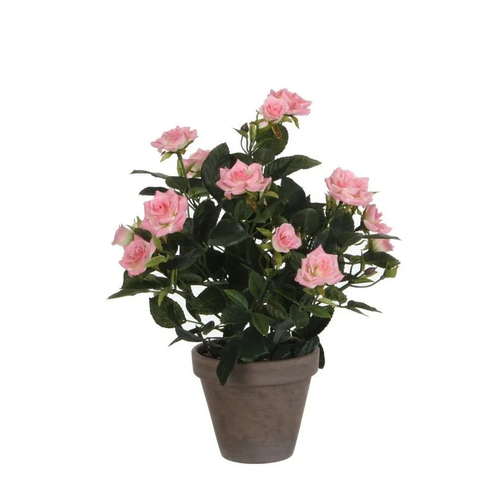 Mica Decorations Kunstpflanze Rosenstrauch Rosa im Blumentopf - Bild 3