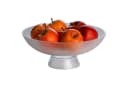 HIT Trading Obstschale mit Fuß RYLI Glas Transparent Rillenoptik Bild 1