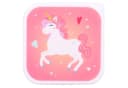 COFI 1453 Lunchbox Snackbox 3-in-1 Rosa/Blau Einhorn Design Bild 4