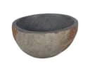 Differnz Riverstone Waschbecken Oval Flussstein Grau Bild 2