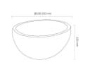 Differnz Riverstone Waschbecken Oval Flussstein Grau Bild 3