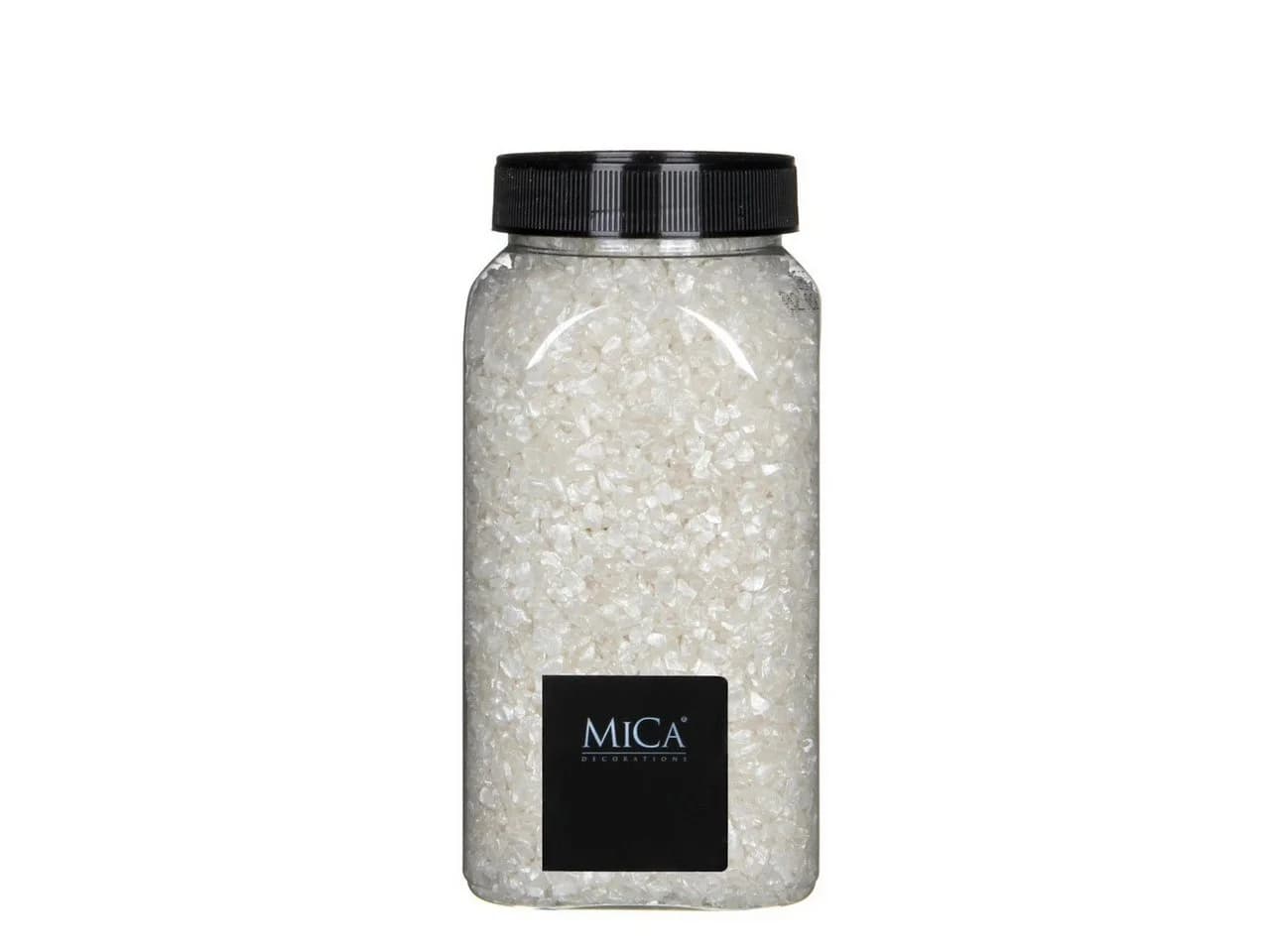 Mica Decorations Dekosteine Mica Glasstein Creme 2-4 mm 650 ml 1 kg - Bild 2
