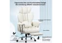 Rattantree Bürostuhl mit Fußstütze Weiß Ergonomisch Bild 3