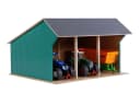 Kids Globe Fahrzeugschuppen 1:32 Holzspielzeug für Traktoren Bild 1