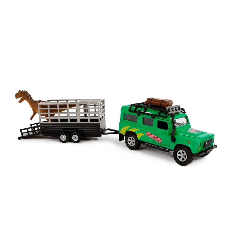 Toys Amsterdam Land Rover Dino Transporter Modellauto mit Dinosaurier - Bild 3