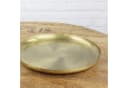 Macosa Home Dekotablett Rund Gold 28 cm Metall Bild 3