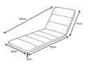 Madison Liegenauflage Outdoor Grau 200x60 cm Bild 1