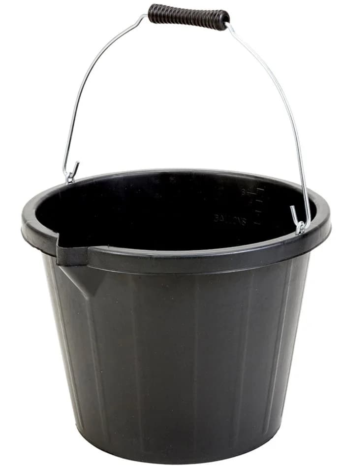 TRIZERATOP Baueimer 14 Liter mit Auslauf, Putzeimer, Farbeimer, Malereimer, Baueimer - Bild 2