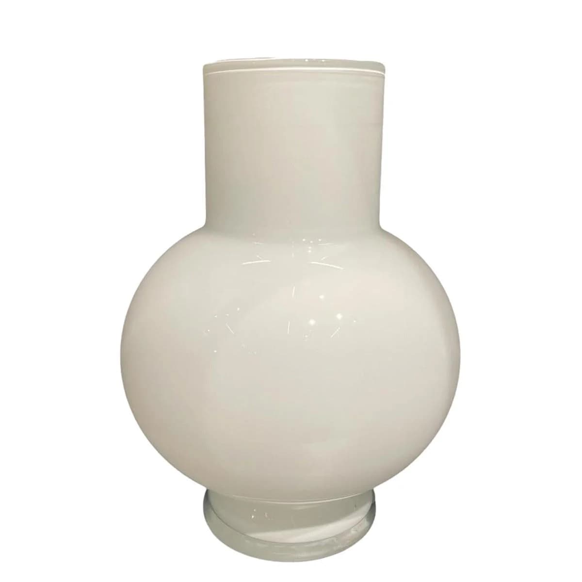 Vase DEBORAH Glas Weiß 26 cm