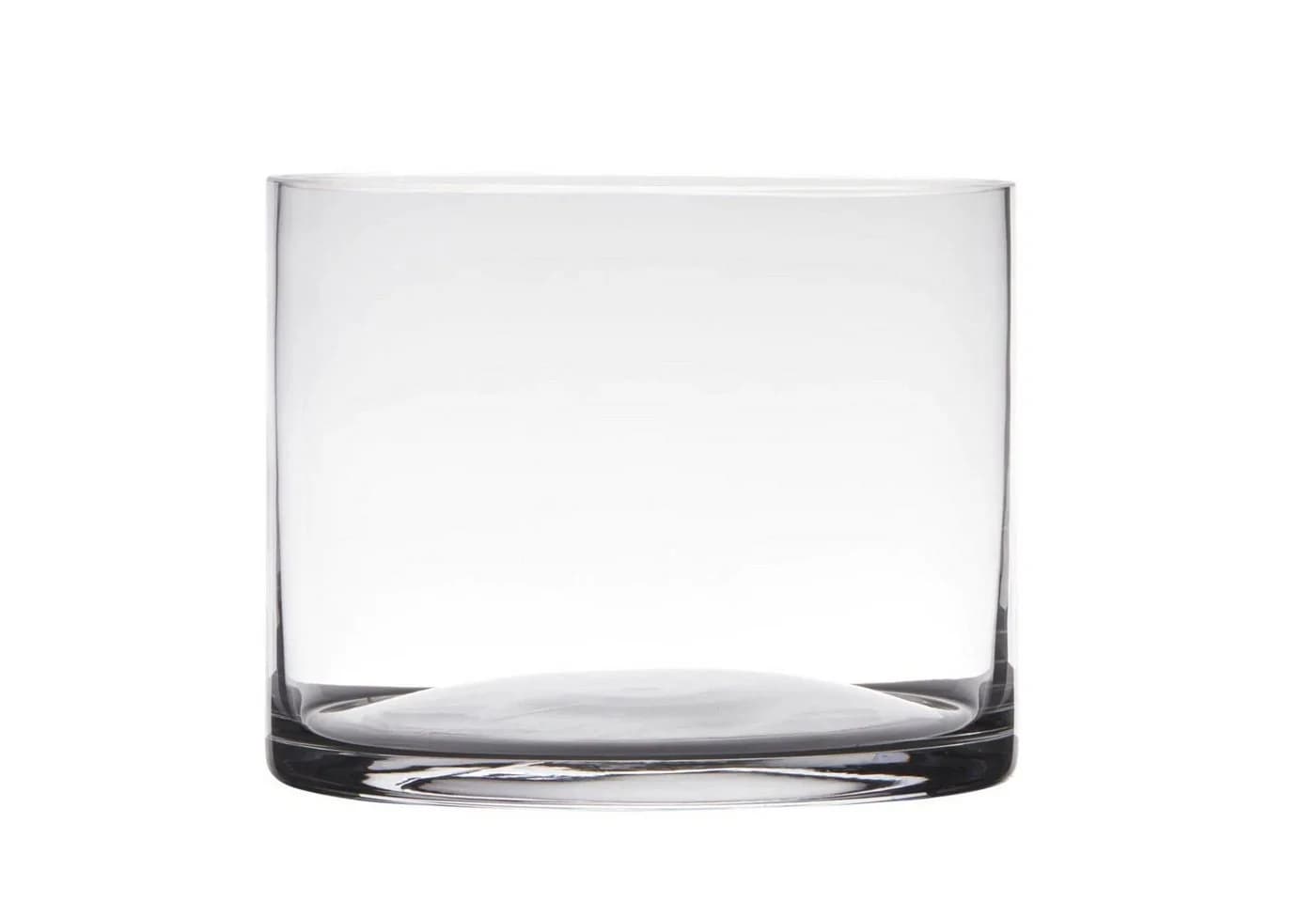 Hakbijl Glass Dekovase ZYLINDER, Cold Cut, Transparent