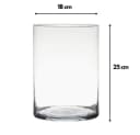 Hakbijl Glass Dekovase ZYLINDER Transparent Bild 1