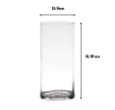 Hakbijl Glass Dekovase Zylinder Transparent Bild 1