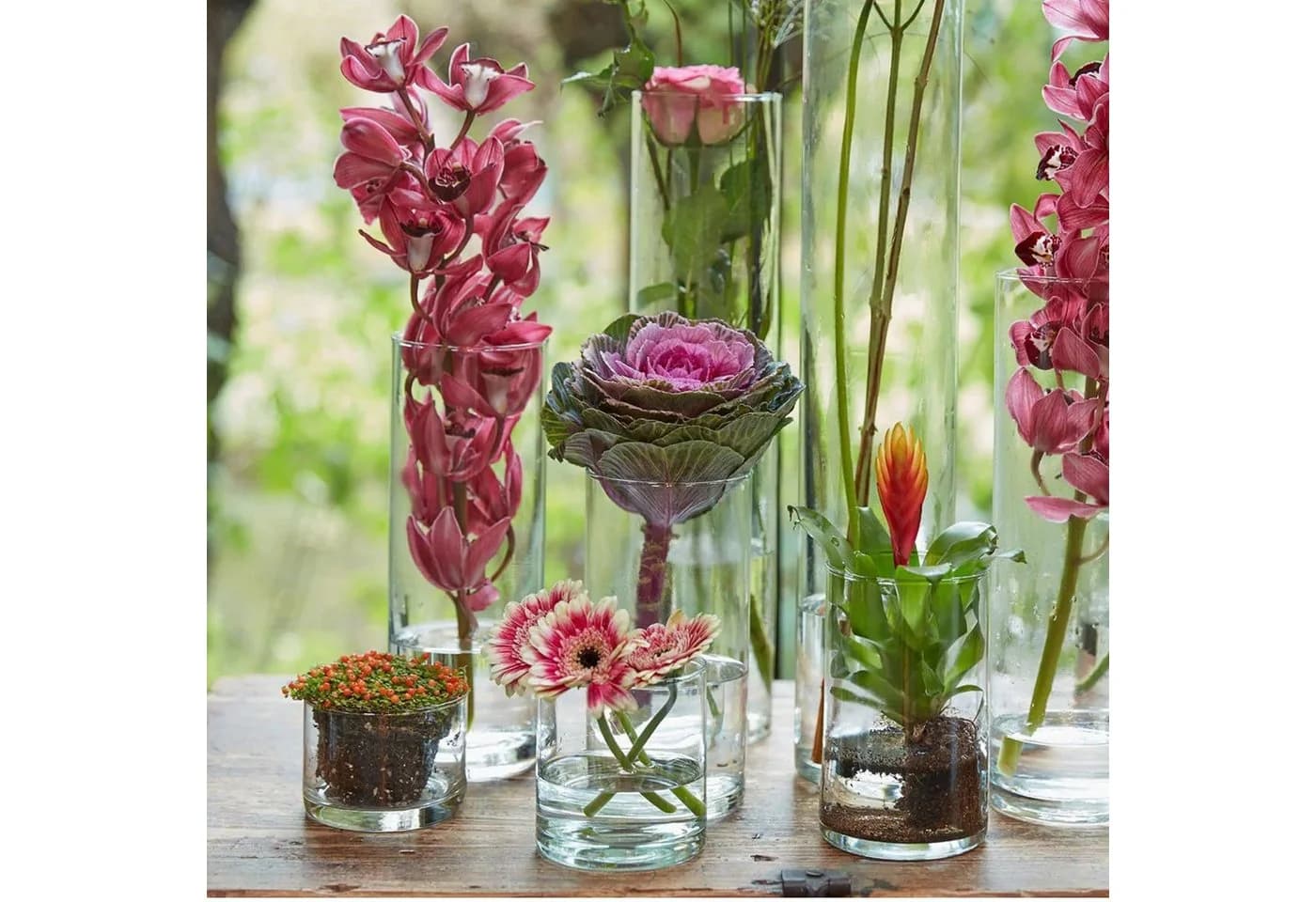 Hakbijl Glass Dekovase ZYLINDER Transparent