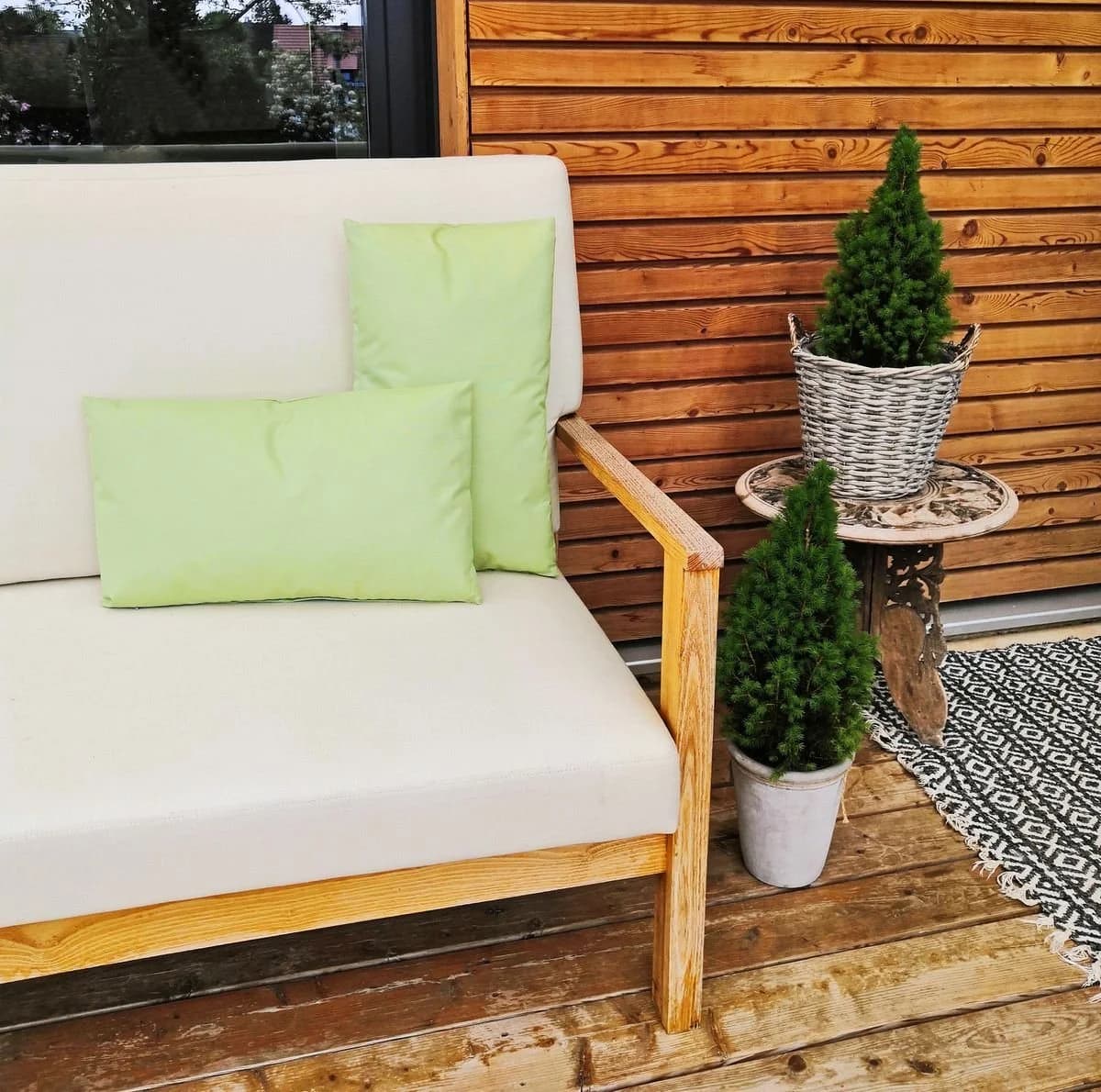 JACK Dekokissen Outdoor Lounge Kissen 30x50cm Wasserfest Mint - Bild 4
